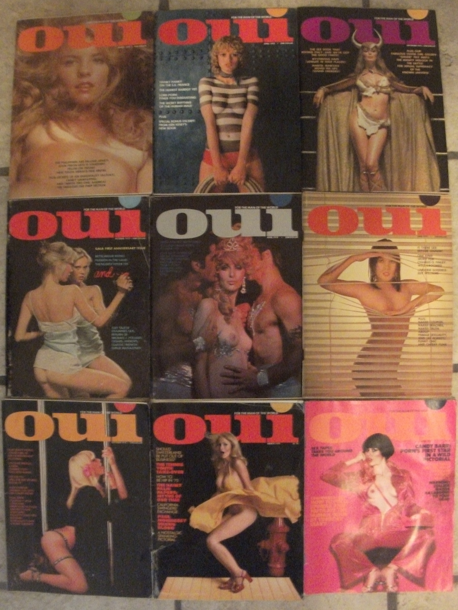 (image for) Lot of 9 Oui Magazines (Banned on Ebay)