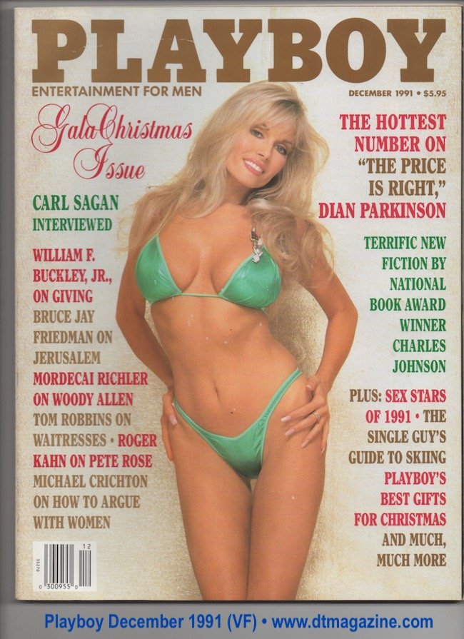 (image for) Playboy December 1991 Dian Parkinson Carl Sagan Joe Pesci Kim Basinger VF