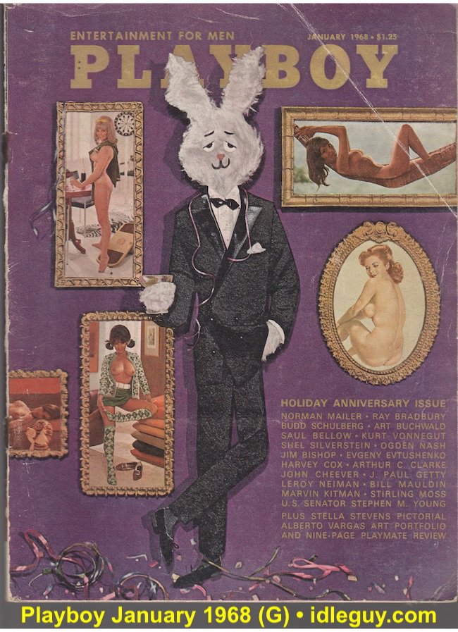(image for) Playboy January 1968 Connie Kreski Stella Stevens Playmates DeDe Lind Gwen Wong Fran Gerard