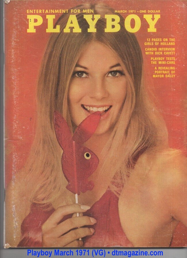 (image for) PLAYBOY MARCH 1971 CYNTHIA HALL DICK CAVETT GIRLS OF HOLLAND VARGAS DATSUN VG