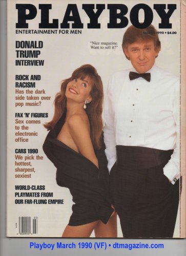 (image for) PLAYBOY MARCH 1990 DONALD TRUMP COVER BRANDI BRANDT DENNIS HOPPER NISSAN 300 ZX TWIN TURBO VF