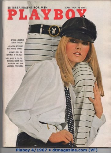 (image for) PLAYBOY APRIL 1967 GWEN WONG LISA BAKER SUSAN DENBERG ANDY WARHOL SALVADOR DALI VF