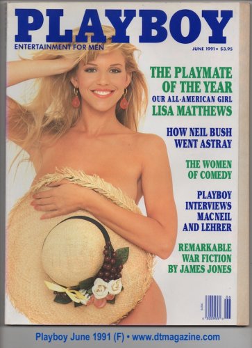 (image for) Playboy June 1991 Saskia Linssen Lisa Matthews PMOY MacNeil Lehrer Dennis Rodman FINE
