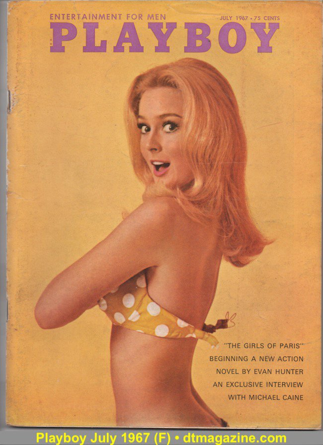 (image for) Playboy July 1967 Girls of Paris Michael Caine PG Wodehouse LeRoy Neiman Surfing Fine