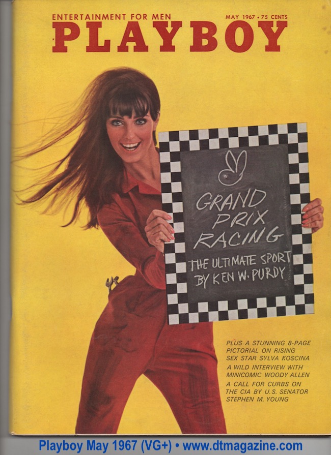 PLAYBOY MAY 1967 ANN RANDALL WOODY ALLEN GRAND PRIX RACING VG+
